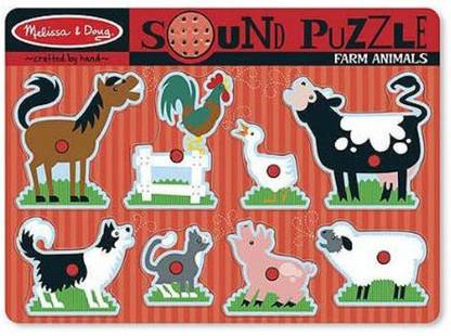 MELISSA & DOUG Farm Animals Sound Puzzle