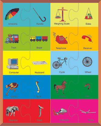 Kinder Creative Two Piece Puzzles - What's Missing