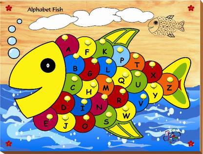 Kinder Creative Alphabet Fish with Knobs