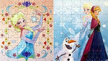 FROZEN Disney Puzzles for Kids Princesses Anna & Elsa Puzzles Set of 2 Puzzles