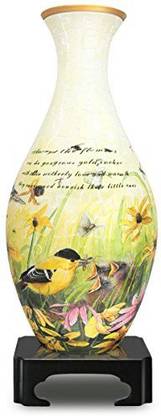 Bepuzzled Puzzle Vase Goldfinches