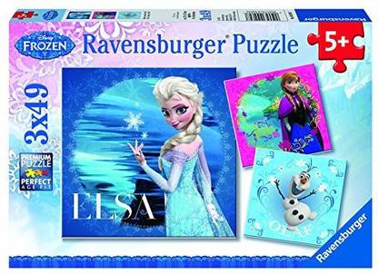 RAVENSBURGER Frozen Elsa Puzzle 3x49 147 Pieces