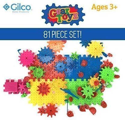 Gilco Home Products Gear Toyz Spinning Gear Puzzle Interlocking Blocks s Ideal Toy For Children Motorized Gears Creative and Imaginative