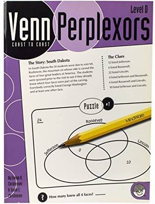 Mindware Venn Perplexors Level D 48 Puzzles Great For Standardized Tests Challenging And Engaging Grades 9 12