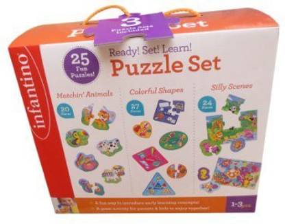 Infantino 3D Puzzle Set 25 Fun Puzzles Ages 1 3 s