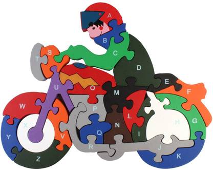 Pigloo Wooden Bike Puzzle Toy