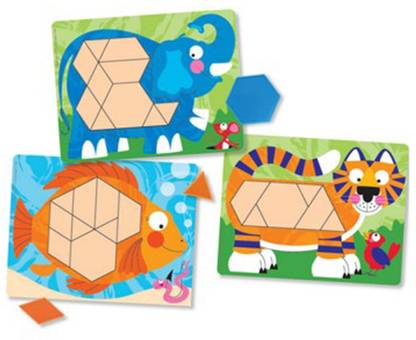 MELISSA & DOUG Animal Pattern Blocks Set