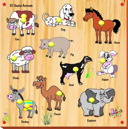 Kinder Creative Useful Animals with Knobs