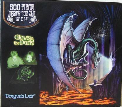 Meiklejohn Graphics Graphics; Dragon'S Lair Glow In The Dark Puzzle