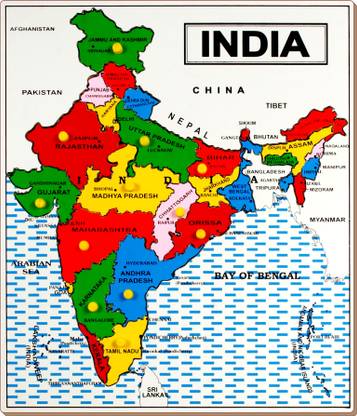 Little Genius Map India - Large