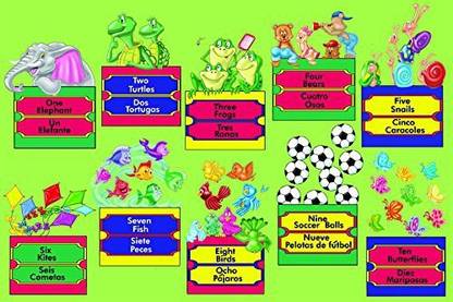 Lights Camera Interaction Bilingual Numbers Cardboard Floor Puzzle