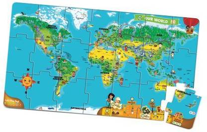 LeapFrog Leapreader Interactive World Map Puzzle (Works With Tag)