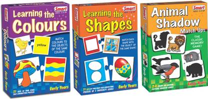 SMART Learning the Colour, Shapes and Animal Shadow Match Up
