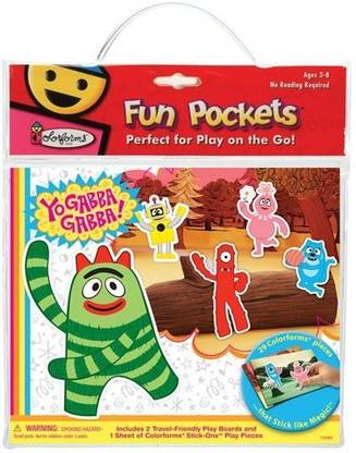 Colorforms Fun Pockets Yo Gabba Gabba Fun Pocket