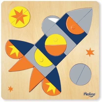 P'Kolino Multi Solution Shape Puzzle Space Ship