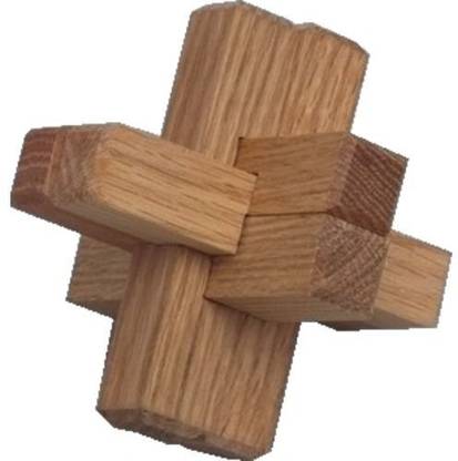 Puzzle Master Triple Cross Wooden Brain Teaser