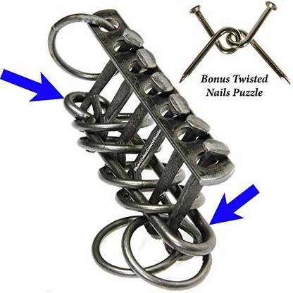 Tucker-Jones House / Tavern Puzzle Collection _ Tavern Puzzles Heavy Metal Brain Teaser _Bonus Twisted Nail Puzzle
