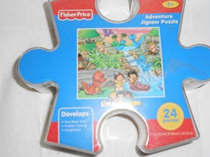 FISHER-PRICE Adventure Puzzle Little People Storage Container Dinosaur Cove