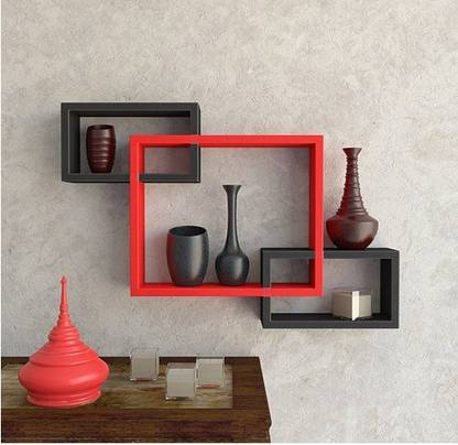 Wooden Wall Shelves by Custom Decor MDF (Medium Density Fiber) Wall Shelf