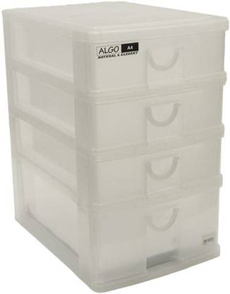 howards Algo Desk Drawer A4 Tier Plastic Wall Shelf