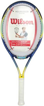 WILSON Aggressor Lite 100 Full CVR 3 Tennis Racket (Unstrung) Blue Tennis Racquet