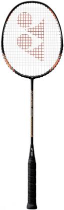 YONEX Nanospeed Excel Black, Orange Strung Badminton Racquet
