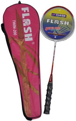 FLASH twin 200 (pack of 2) Multicolor Strung Badminton Racquet