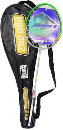 ANAND'S Pro 700 Ares Carbon 2030 Silver, Gold Strung Badminton Racquet