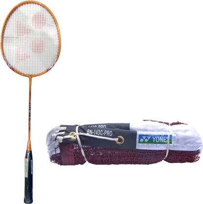 YONEX New Series GR 360 Racket With 1 Net Brown Strung Badminton Racquet