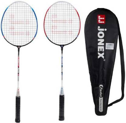 JJ Jonex BADMINTON SET OF 2 FASTER Multicolor Strung Badminton Racquet