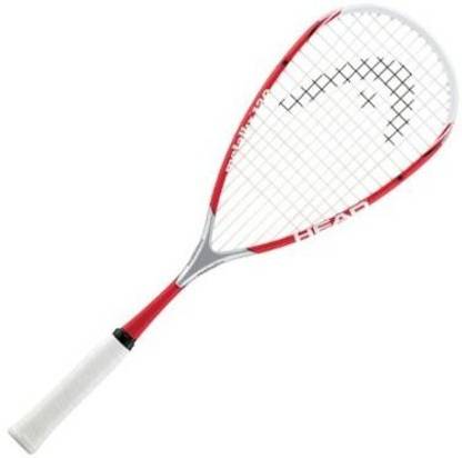 Head Metallix 130 Squash Racket Red, White Strung Squash Racquet