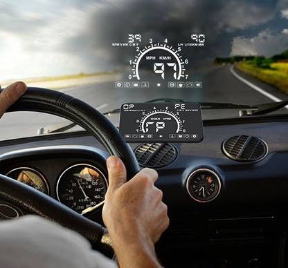 Head Up Display Head Up Display @ HUD India 5.8 inch screen with OBDII connector Radar Detector