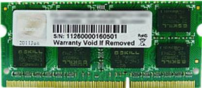G.Skill SQ DDR3 8 GB (Dual Channel) Laptop DRAM (F3-1600C11S-8GSQ)