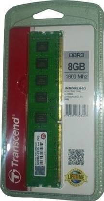 Transcend JetRam DDR3 8 GB PC DRAM (JM1600KLH-8G)