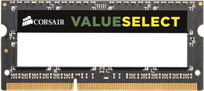 Corsair Value Select DDR3 8 GB (Single Channel) Laptop DRAM (CMSO8GX3M1A1600C11)