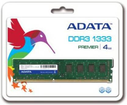 ADATA PC3-10600 DDR3 4 GB (Dual Channel) PC (AD3U1333W4G9-B)