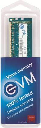 EVM DDR3 4 GB (Dual Channel) PC DRAM (EVMT4G1333U86D/ EVMT4G1333U88D)