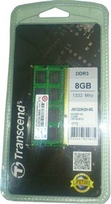 Transcend JetRam DDR3 8 GB Laptop DRAM (JM1333KSH-8G)