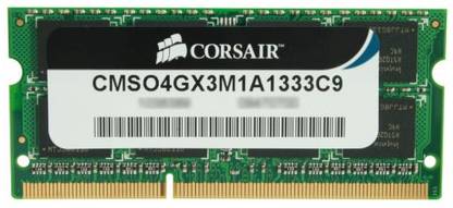 Corsair DDR3 4 GB Laptop DRAM (CMSO4GX3M1A1333C9)