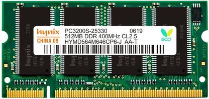 Hynix Genuine DDR 512 MB 400 MHZ (Single Channel) Laptop (H15201504-16)