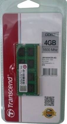 Transcend JetRam DDR3 4 GB Laptop DRAM (JM1600KSN-4G)