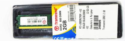 Transcend Premium Memory DDR2 2 GB PC SDRAM (JM800QLU-2G)