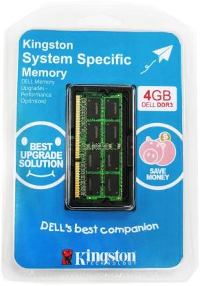 Kingston DDR3 4 GB (1 x 4 GB) Dell Laptop RAM (KTD-L3C/4GFR)