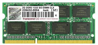 Transcend DDR3-1333/PC3-10600 DDR3 2 GB Laptop DRAM (JM1333KSU-2G)