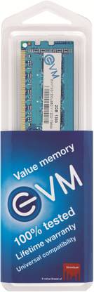 EVM DDR3 2 GB (Dual Channel) PC DRAM (EVMT2G1333U86/ EVMT2G1333U88/ EVMT2G1333U64S)