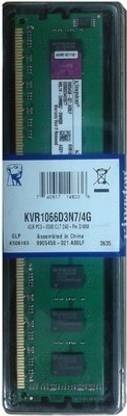 KINGSTON DDR3 4 GB PC DRAM (KVR1066D3N7/4G)