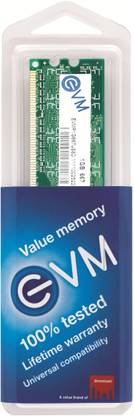 EVM DDR2 1 GB (Dual Channel) PC DRAM (EVMP1G667U68C/ EVMP1G667U88D/EVMP1G800U68D)