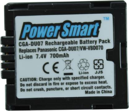 Power Smart 700mAh Replacement for Panasonic CGA-DU07 and VW-VBD070  Battery