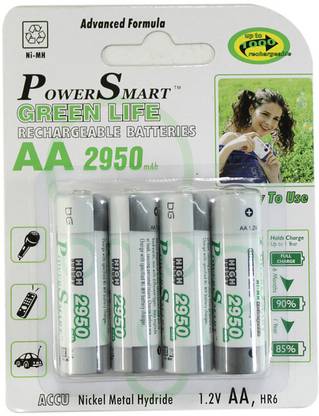 Power Smart Pack of 4 AA 2950mAh  Battery