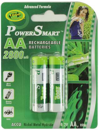 Power Smart Pack of 2 AA 2800mAh Battery
